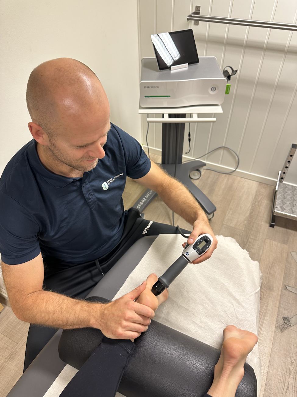 Stian med trykkbølgeapparat